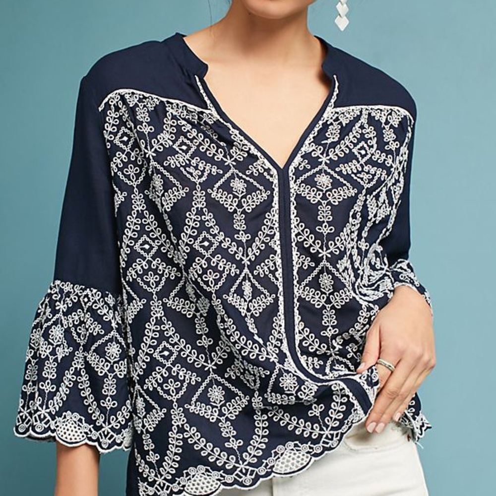 Anthropologie’s Seen Worn Kept Embroidered Blouse